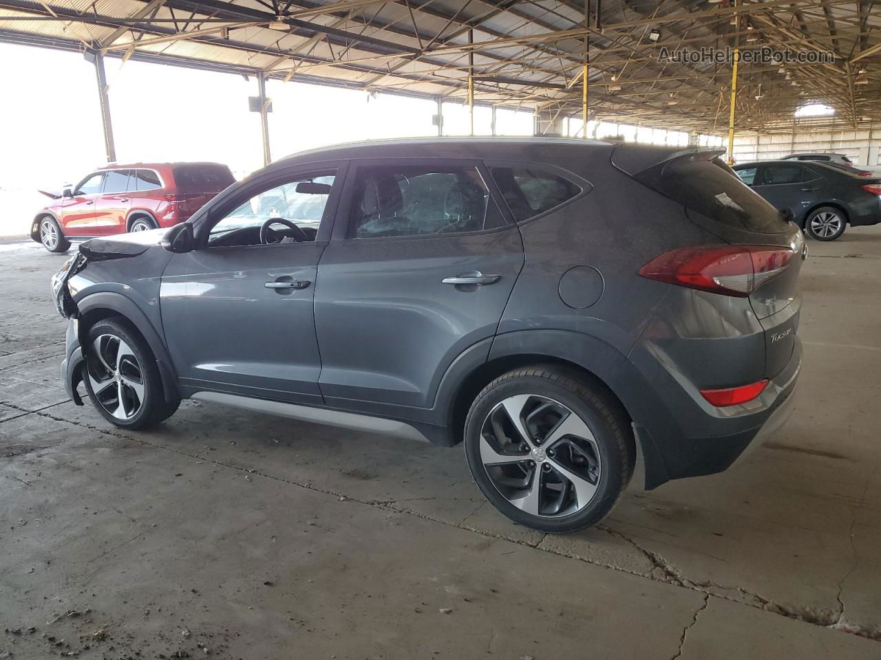 2017 Hyundai Tucson Limited Gray vin: KM8J33A27HU389667