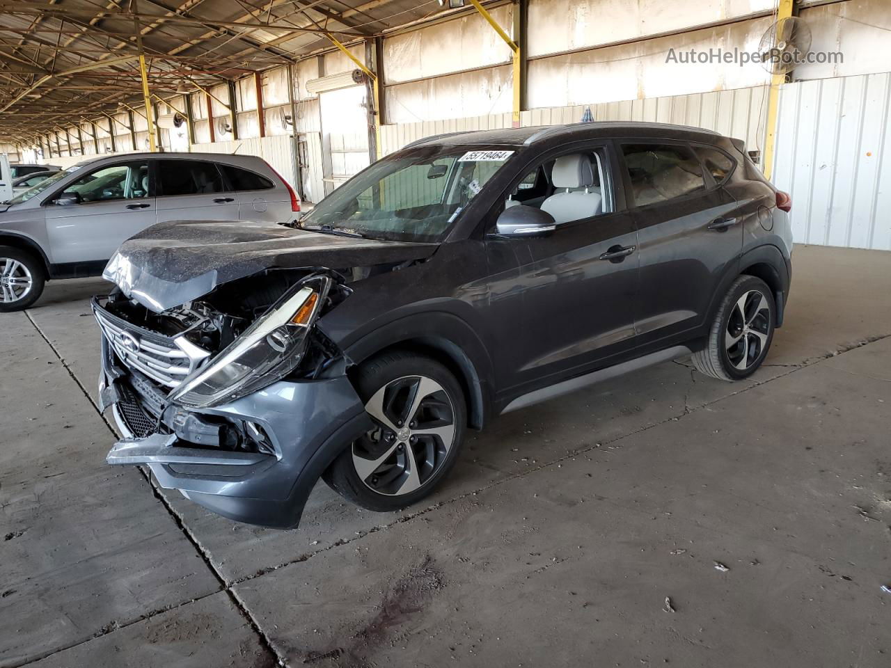 2017 Hyundai Tucson Limited Gray vin: KM8J33A27HU389667