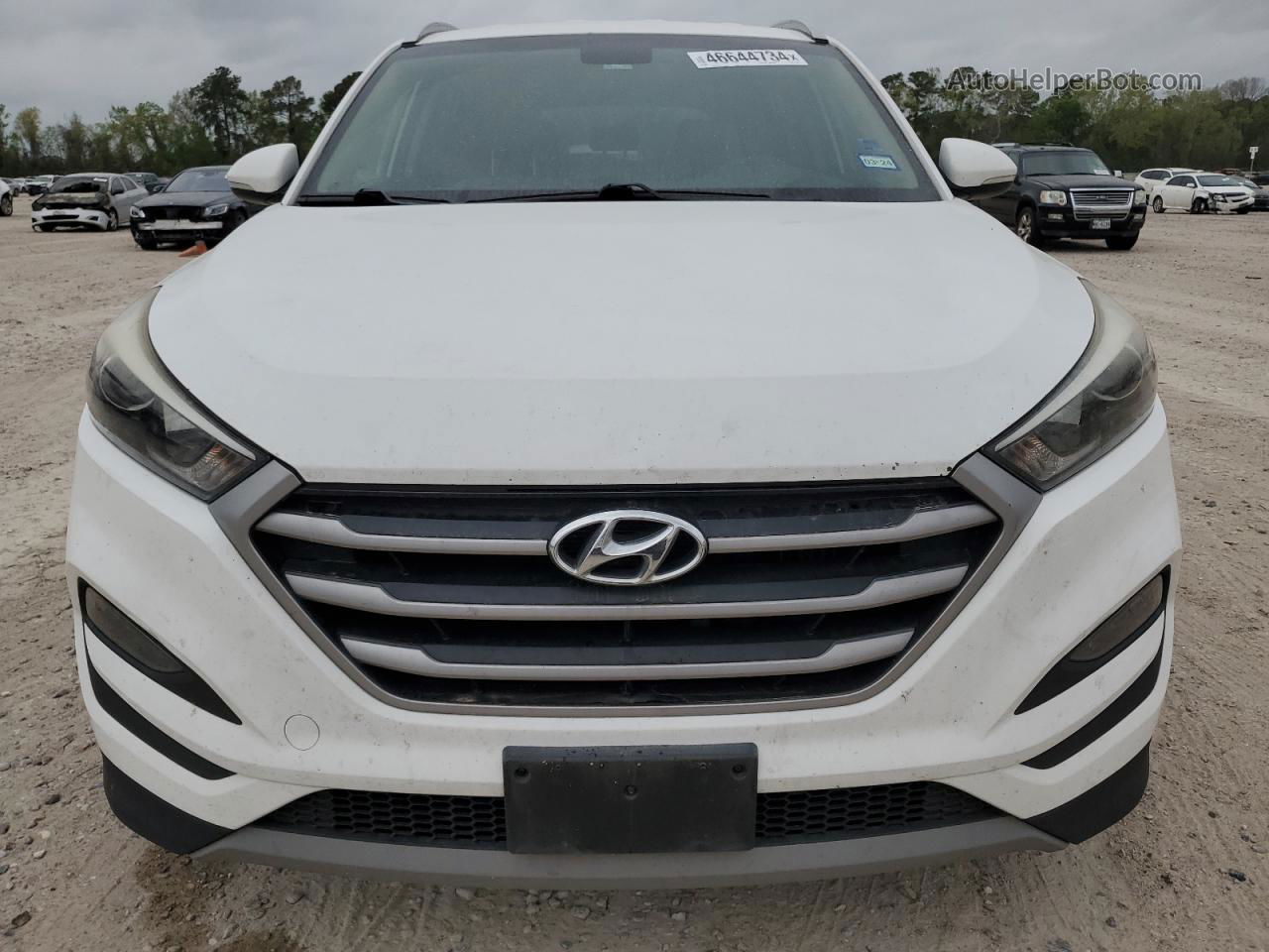 2017 Hyundai Tucson Limited White vin: KM8J33A27HU577363