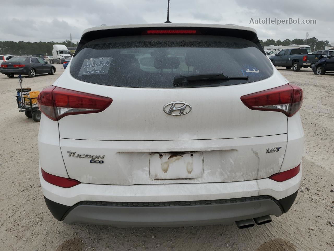 2017 Hyundai Tucson Limited White vin: KM8J33A27HU577363