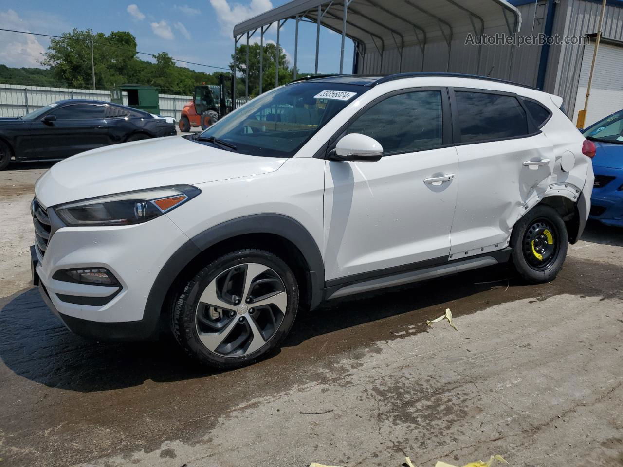 2017 Hyundai Tucson Limited Белый vin: KM8J33A27HU579761