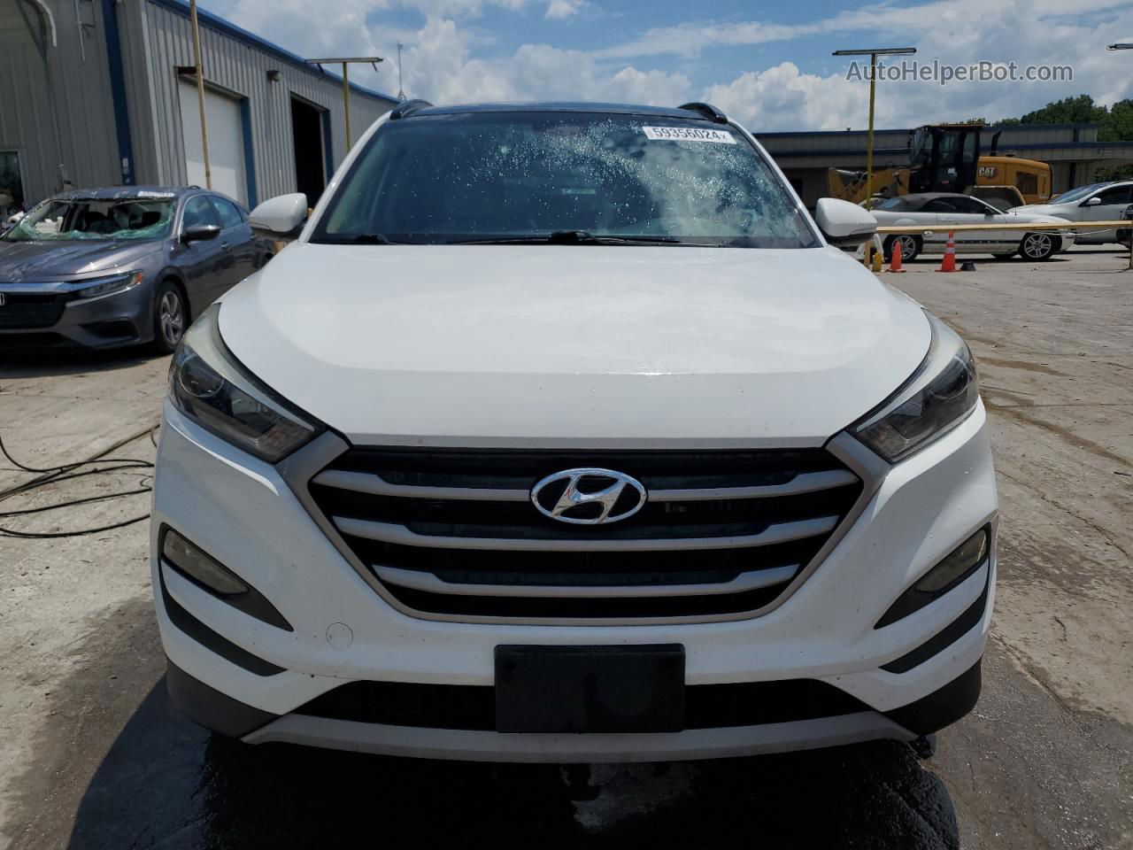 2017 Hyundai Tucson Limited White vin: KM8J33A27HU579761