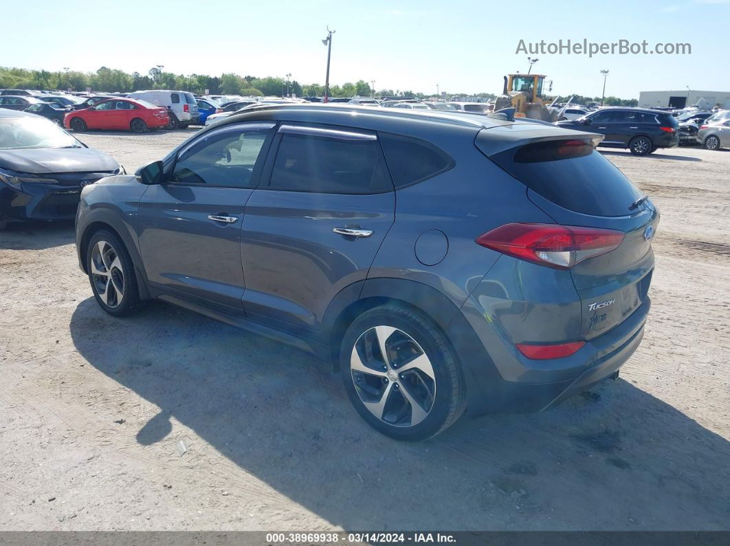 2016 Hyundai Tucson Limited Серый vin: KM8J33A28GU024476