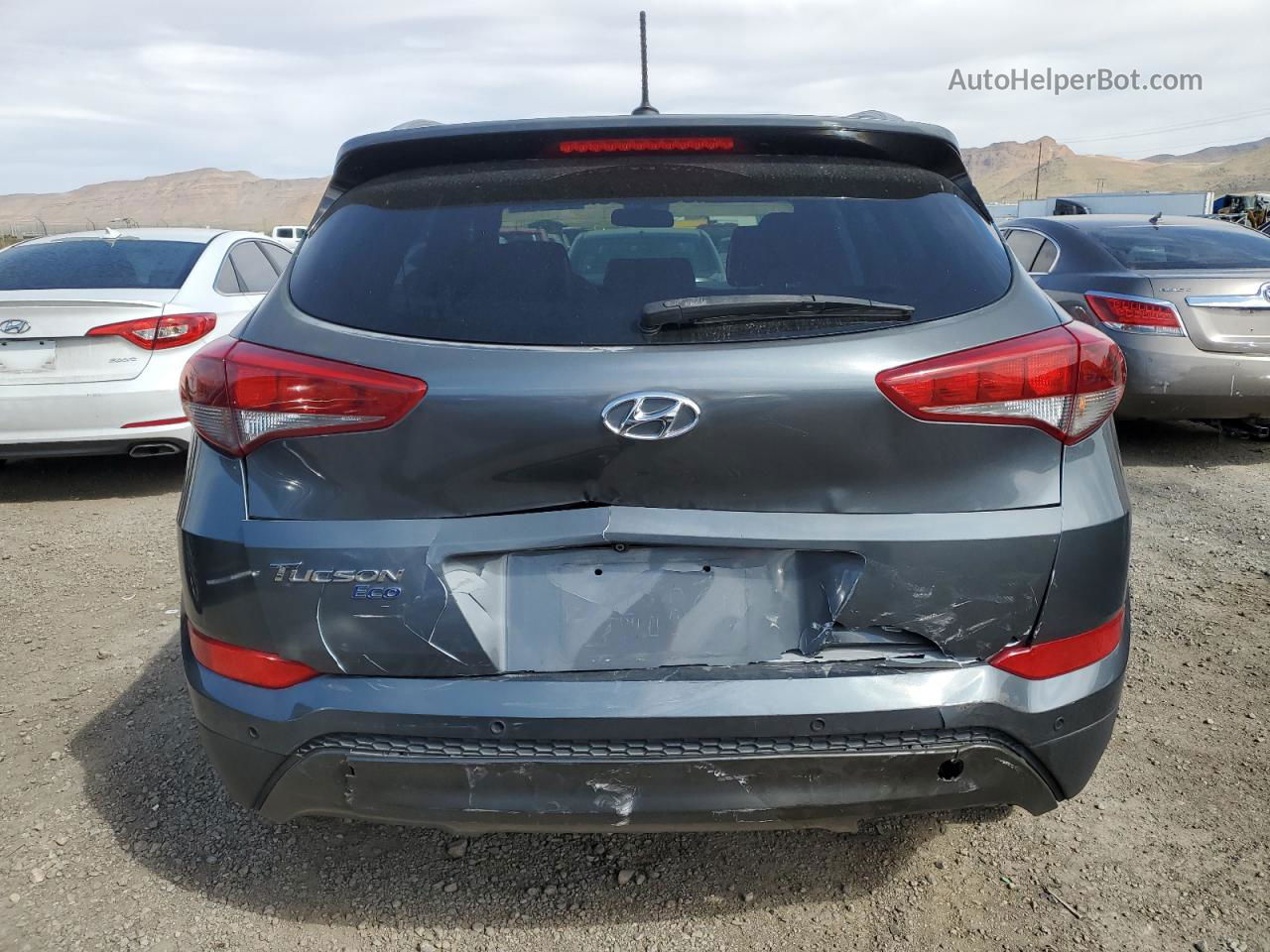 2016 Hyundai Tucson Limited Gray vin: KM8J33A28GU076674