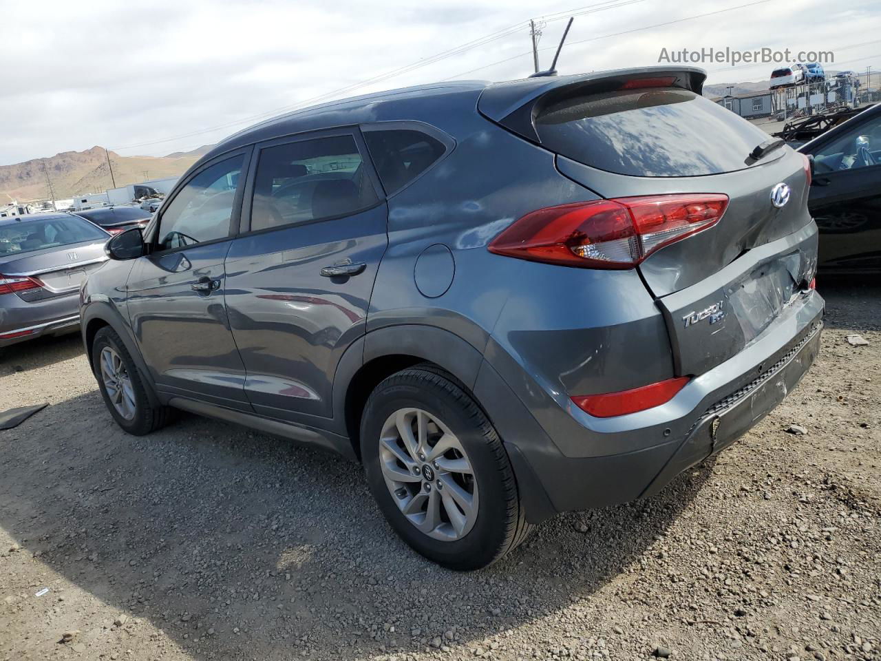 2016 Hyundai Tucson Limited Gray vin: KM8J33A28GU076674