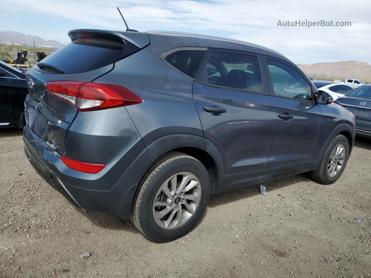 2016 Hyundai Tucson Limited Gray vin: KM8J33A28GU076674