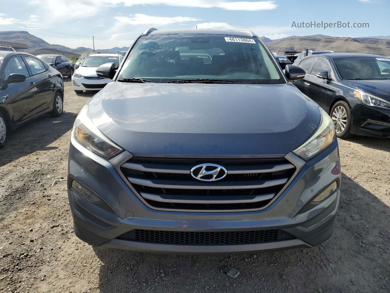 2016 Hyundai Tucson Limited Gray vin: KM8J33A28GU076674