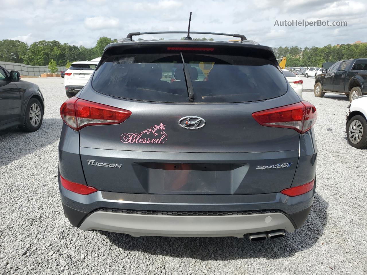 2017 Hyundai Tucson Limited Бирюзовый vin: KM8J33A28HU324746