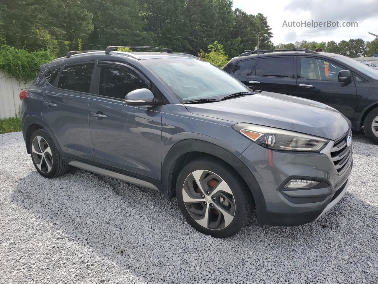 2017 Hyundai Tucson Limited Бирюзовый vin: KM8J33A28HU324746