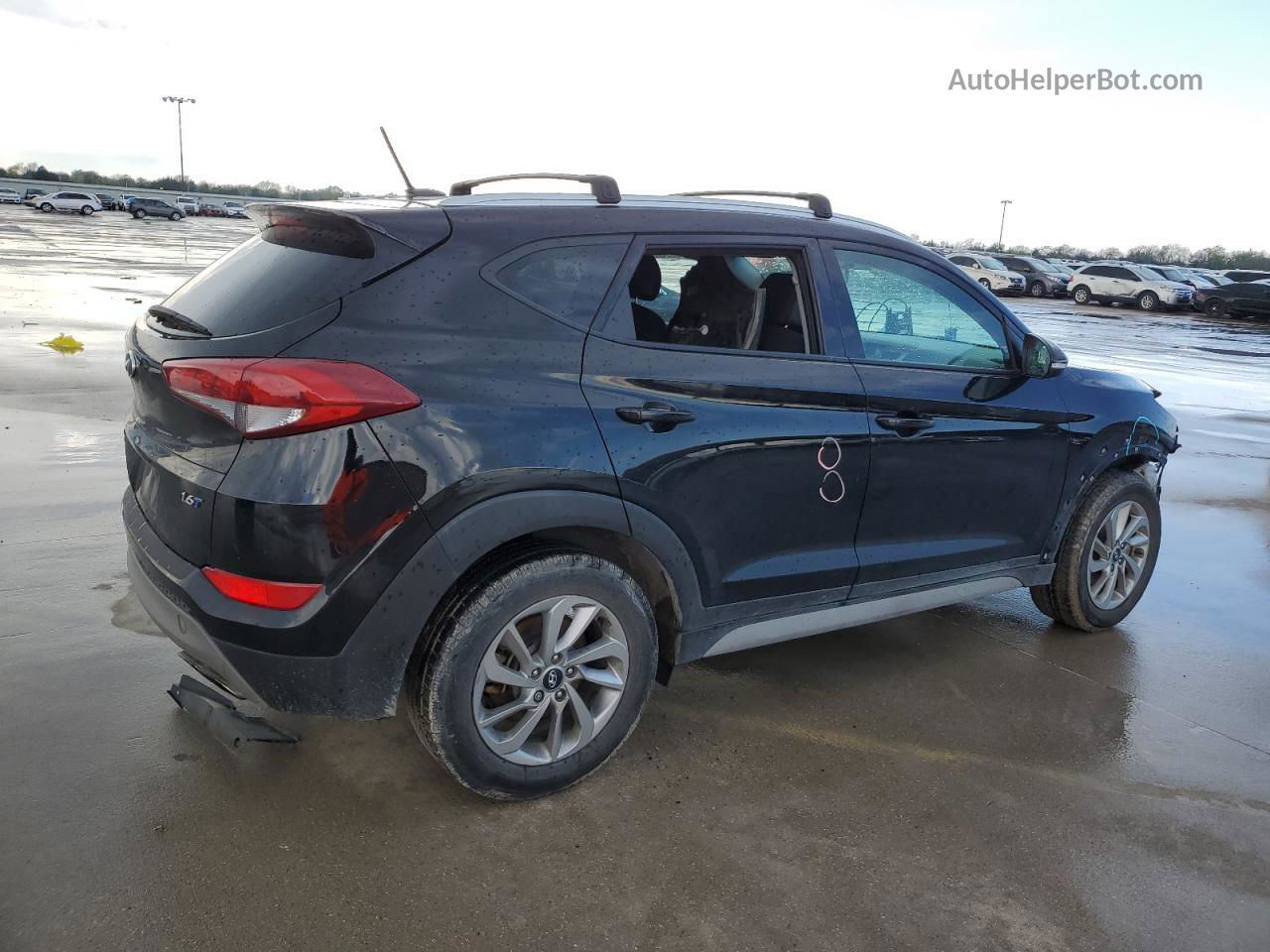 2017 Hyundai Tucson Limited Черный vin: KM8J33A28HU370500