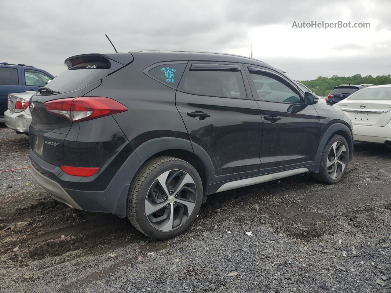 2017 Hyundai Tucson Limited Black vin: KM8J33A28HU418643