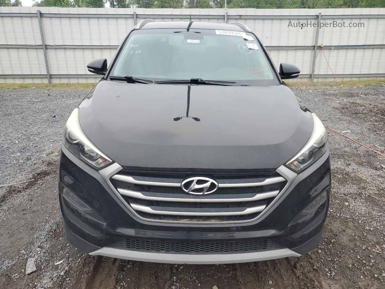 2017 Hyundai Tucson Limited Black vin: KM8J33A28HU418643