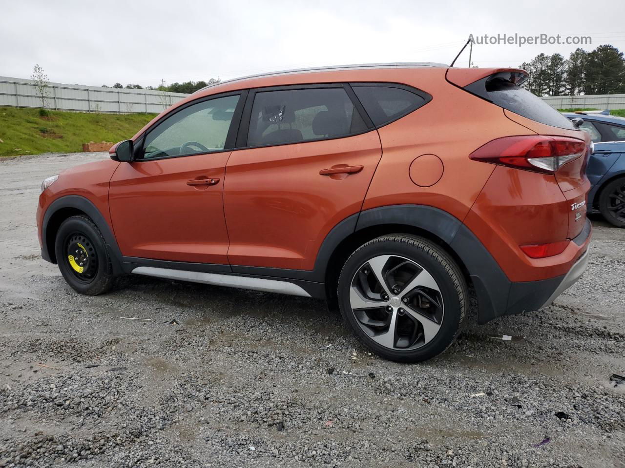 2017 Hyundai Tucson Limited Orange vin: KM8J33A28HU527247