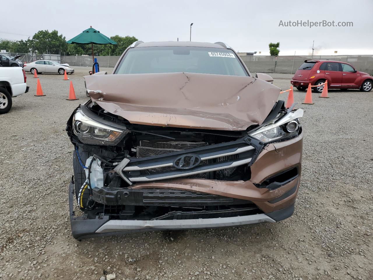 2017 Hyundai Tucson Limited Brown vin: KM8J33A28HU535607