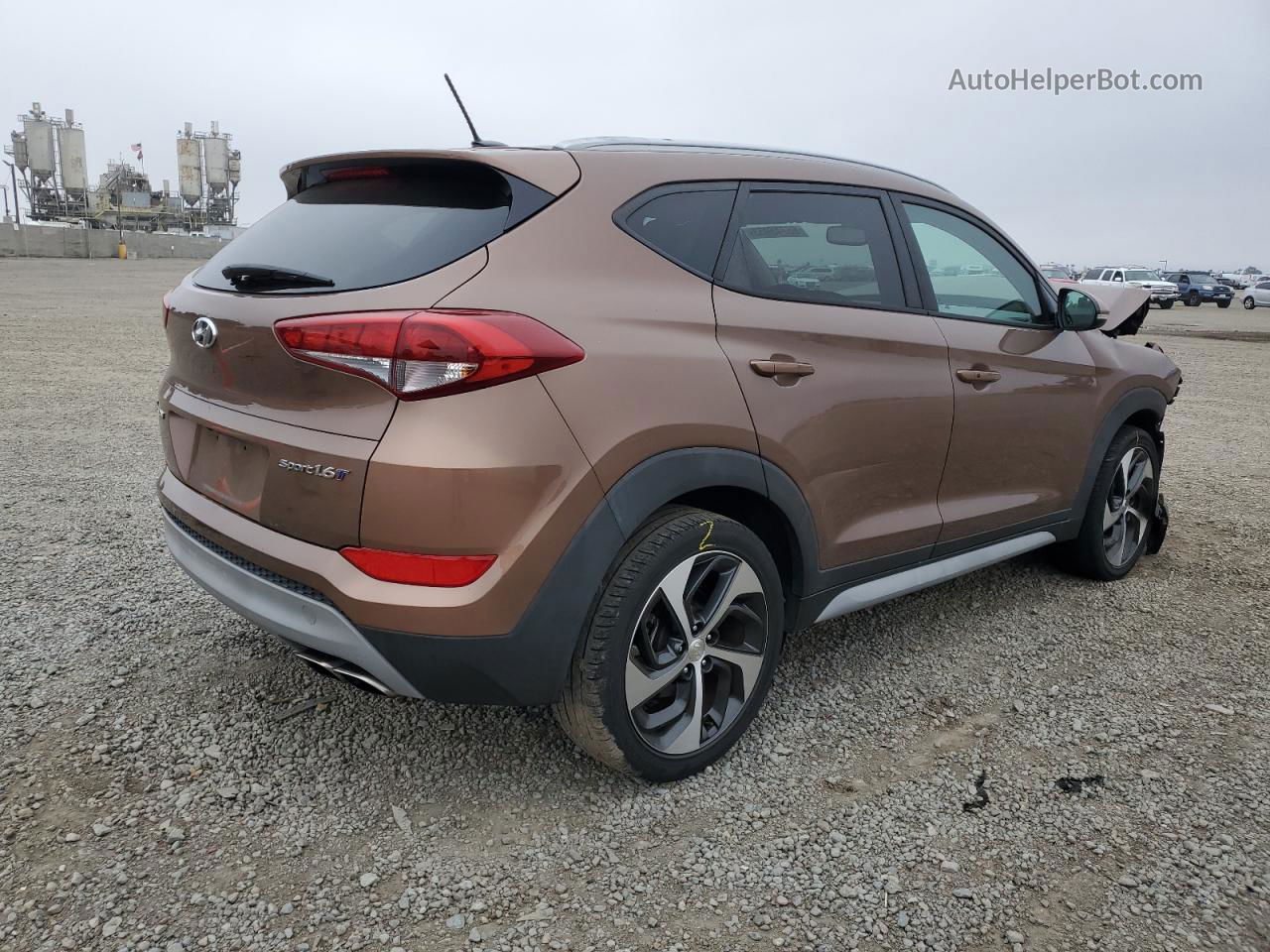 2017 Hyundai Tucson Limited Brown vin: KM8J33A28HU535607