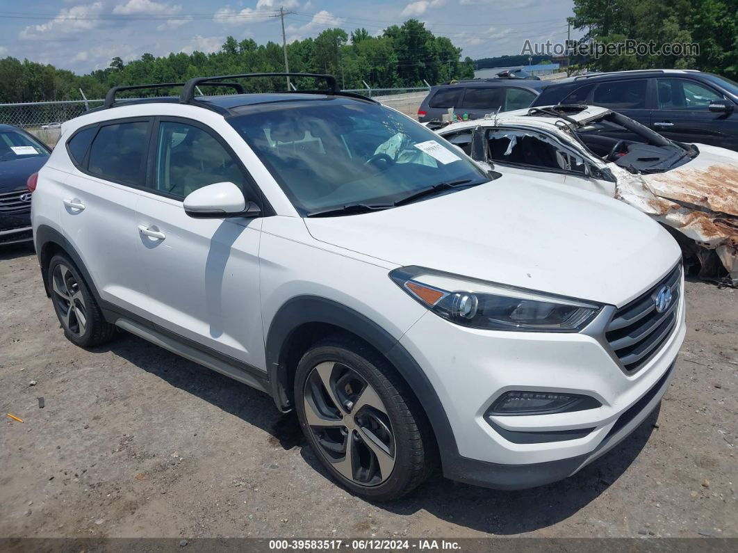 2018 Hyundai Tucson Value White vin: KM8J33A28JU706538