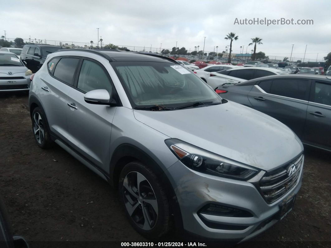 2018 Hyundai Tucson Limited Серебряный vin: KM8J33A28JU786875