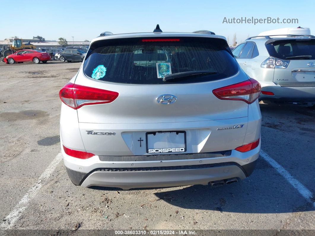 2018 Hyundai Tucson Limited Silver vin: KM8J33A28JU786875