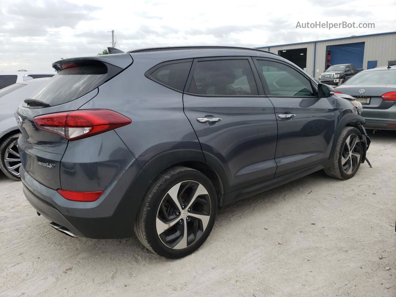 2016 Hyundai Tucson Limited Gray vin: KM8J33A29GU154430