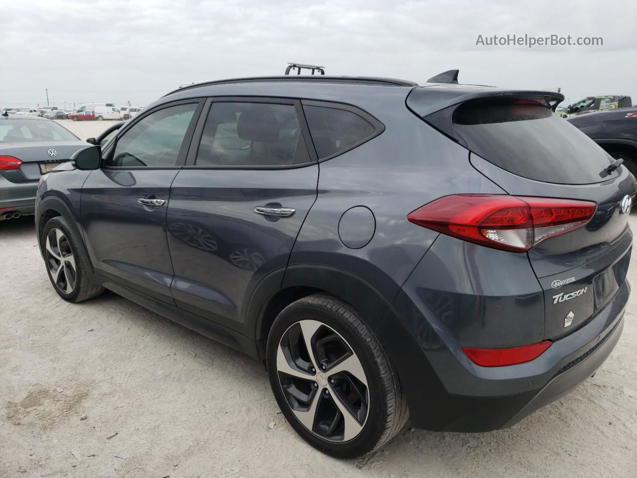 2016 Hyundai Tucson Limited Gray vin: KM8J33A29GU154430