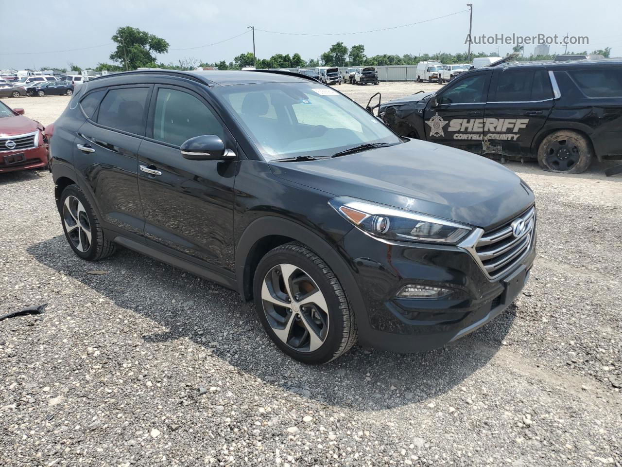 2016 Hyundai Tucson Limited Black vin: KM8J33A29GU222998