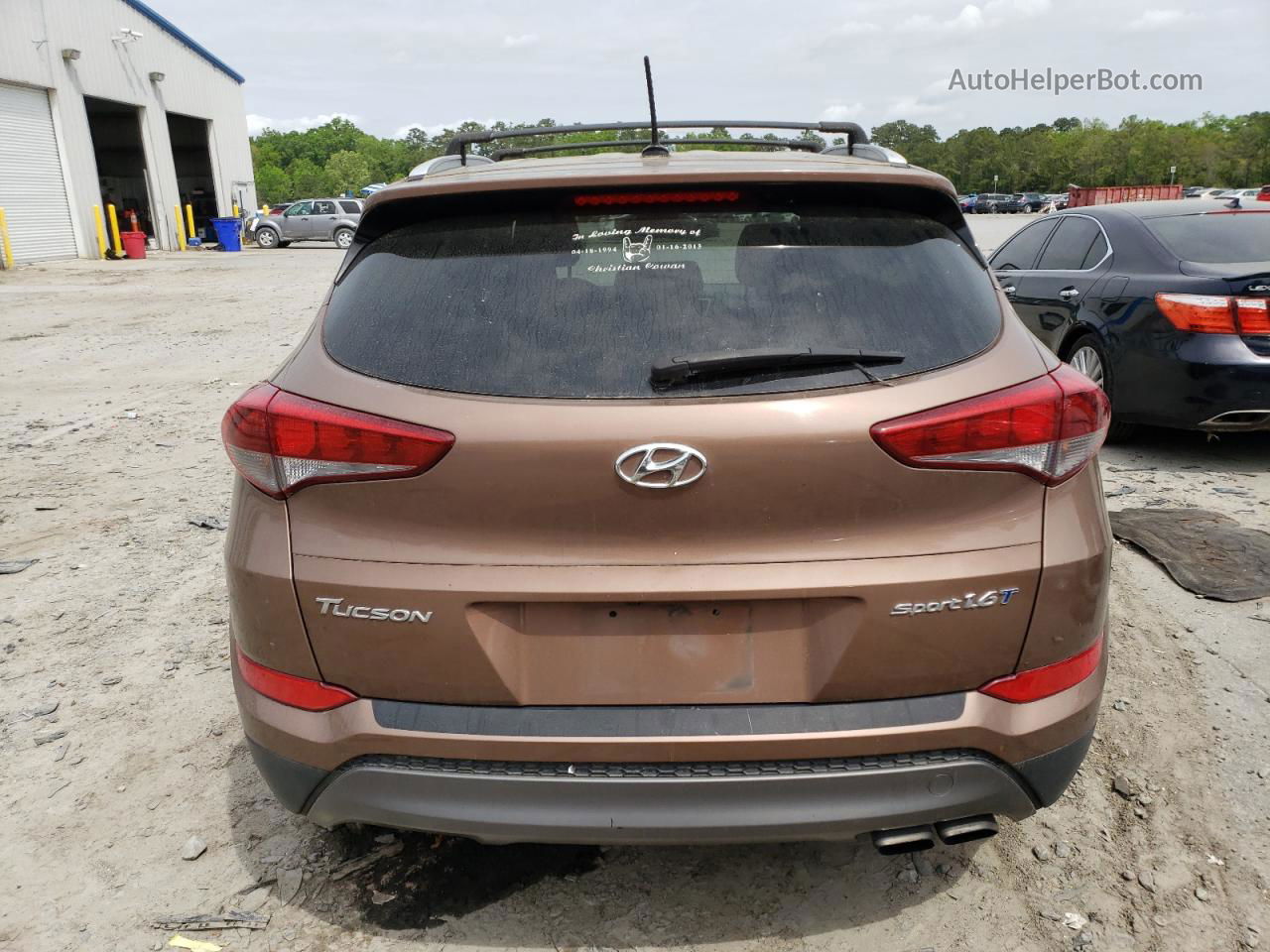 2016 Hyundai Tucson Limited Brown vin: KM8J33A29GU249229