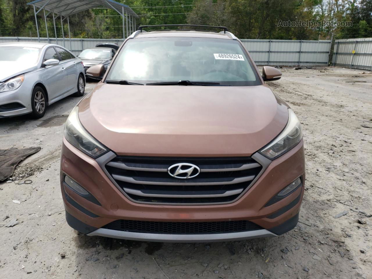 2016 Hyundai Tucson Limited Brown vin: KM8J33A29GU249229