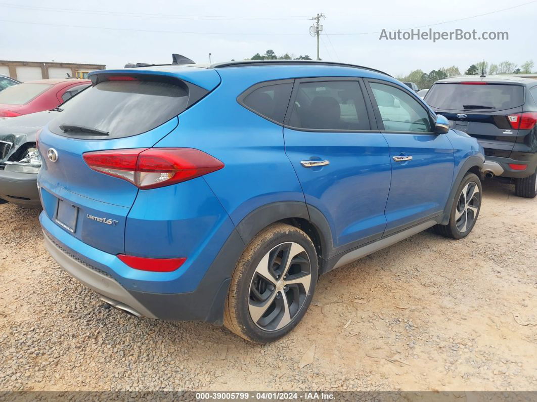 2017 Hyundai Tucson Limited Blue vin: KM8J33A29HU329759