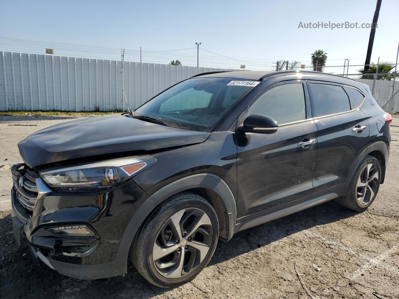 2017 Hyundai Tucson Limited Black vin: KM8J33A29HU337327