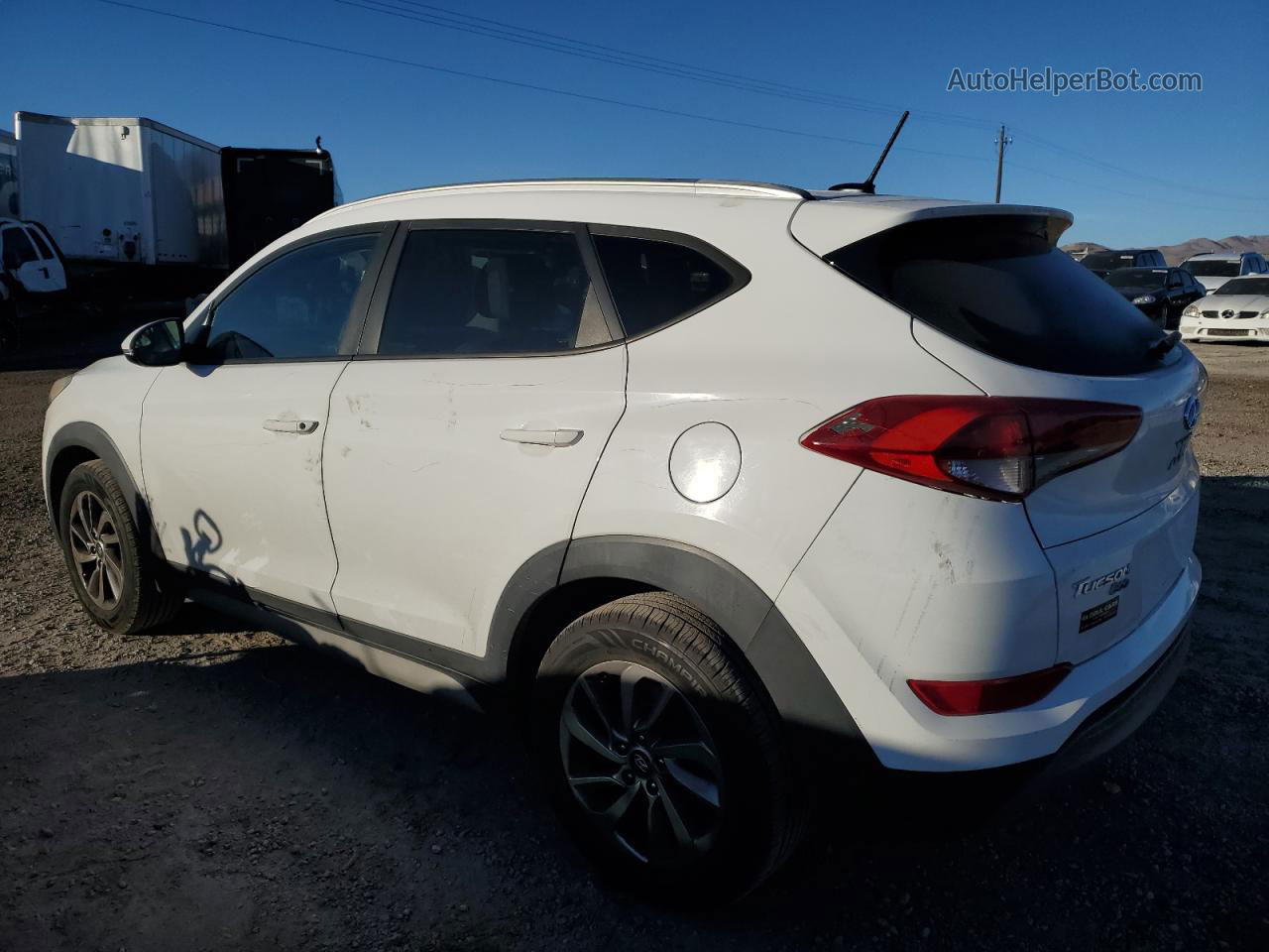 2017 Hyundai Tucson Limited White vin: KM8J33A29HU398466