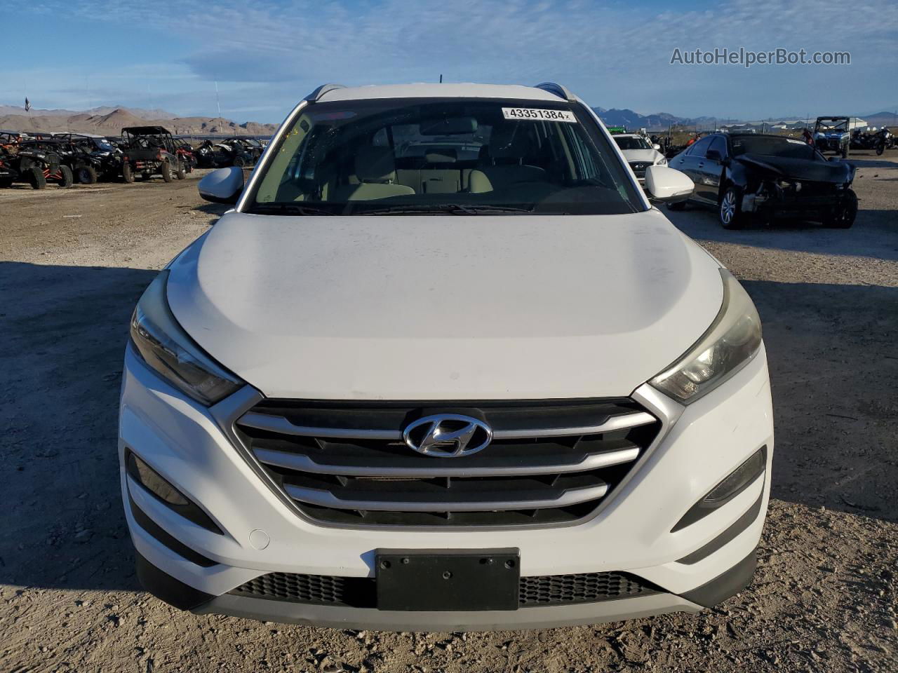 2017 Hyundai Tucson Limited White vin: KM8J33A29HU398466