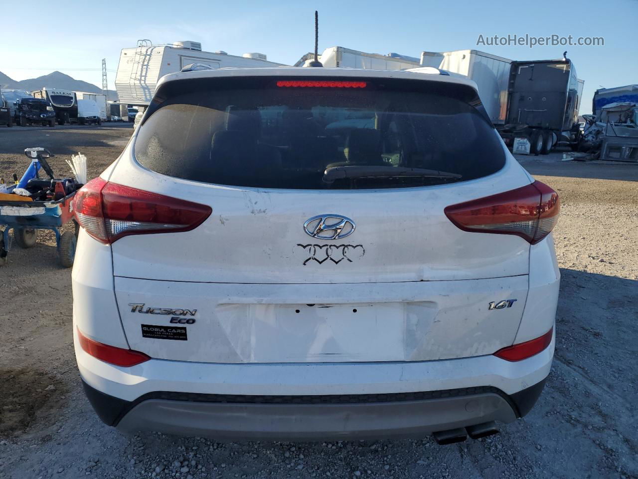 2017 Hyundai Tucson Limited White vin: KM8J33A29HU398466