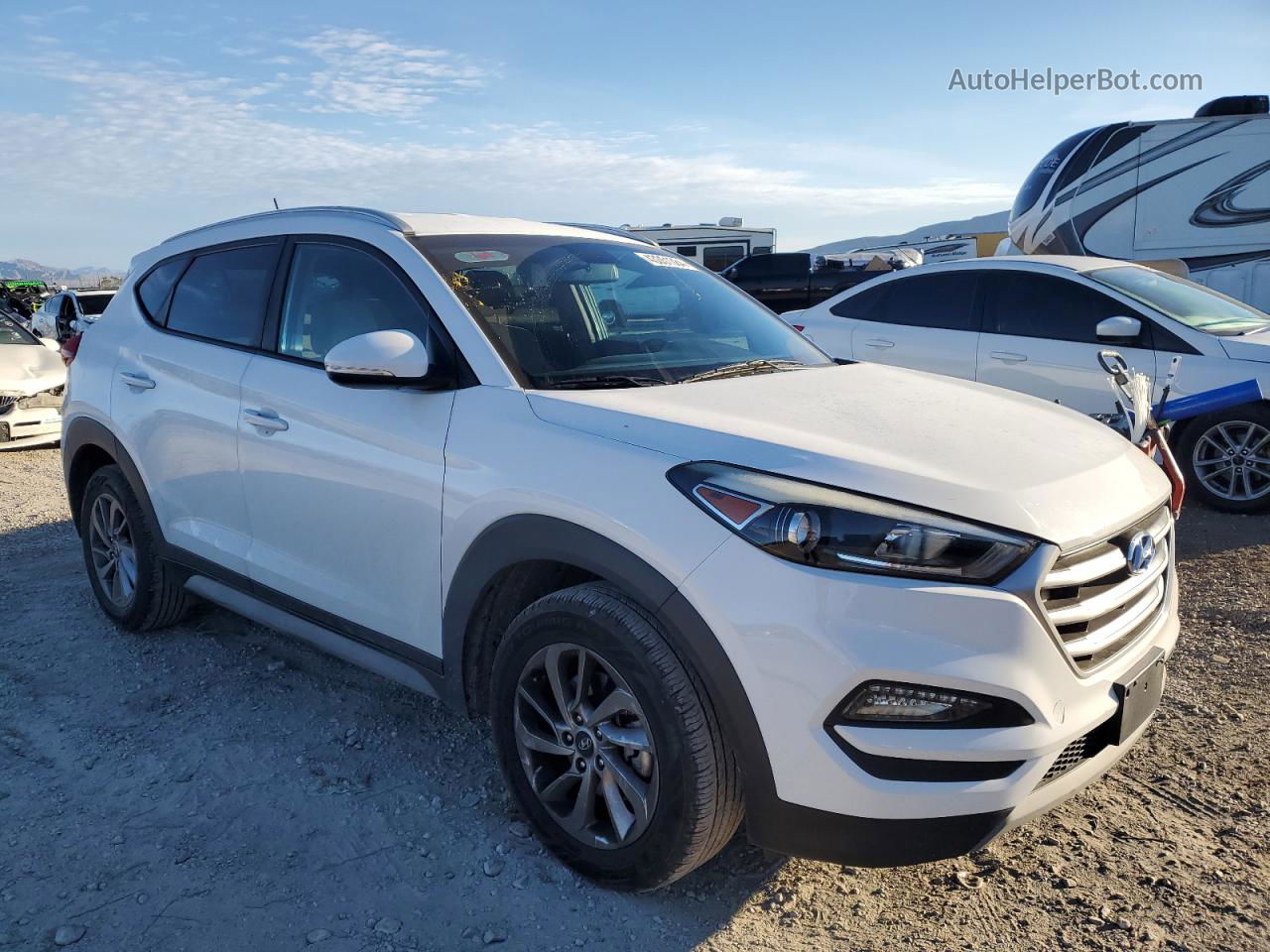 2017 Hyundai Tucson Limited Белый vin: KM8J33A29HU398466