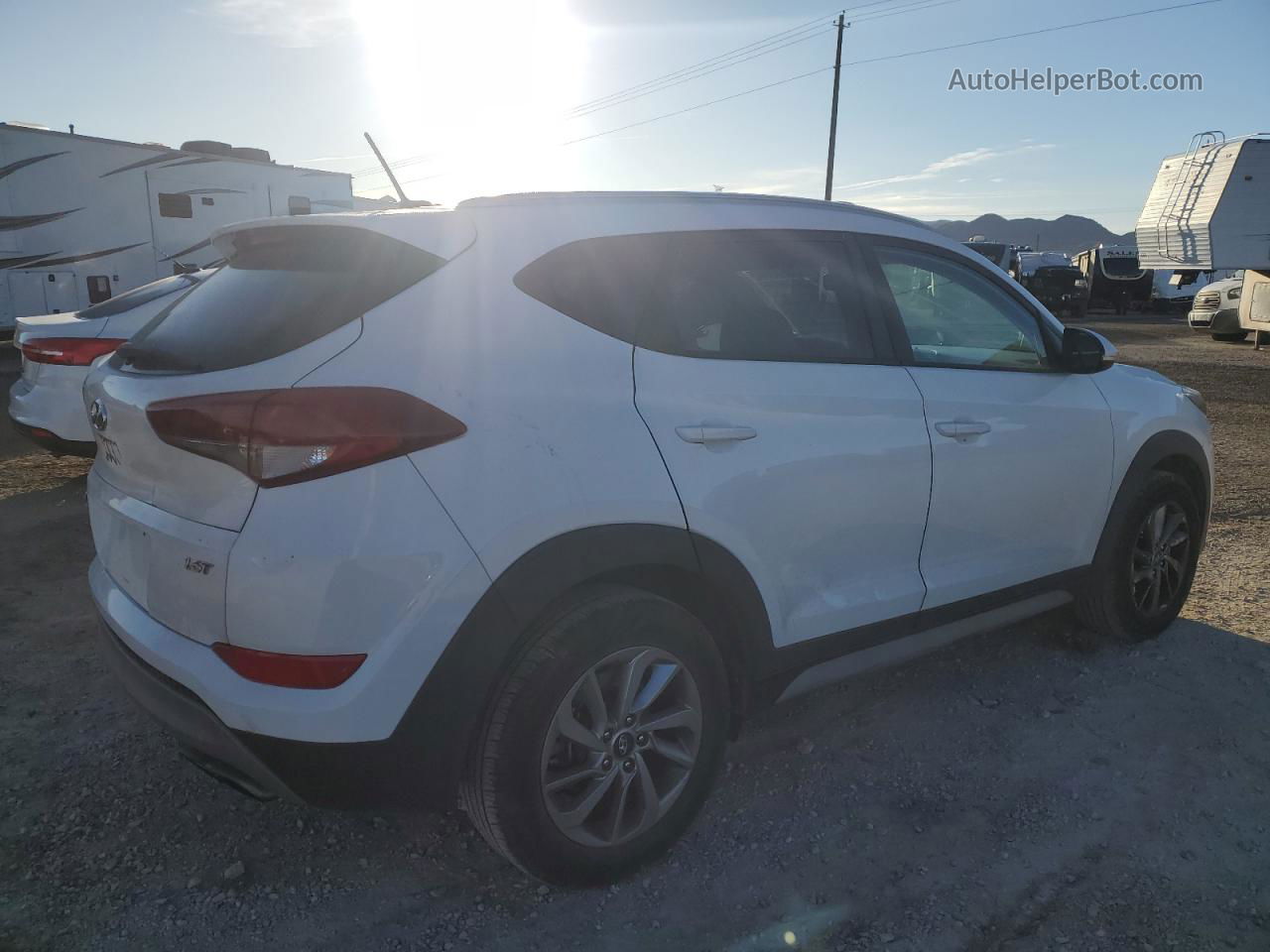 2017 Hyundai Tucson Limited White vin: KM8J33A29HU398466