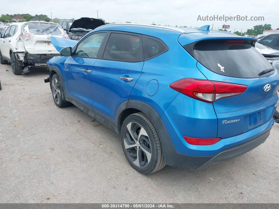 2016 Hyundai Tucson Limited Blue vin: KM8J33A2XGU033423