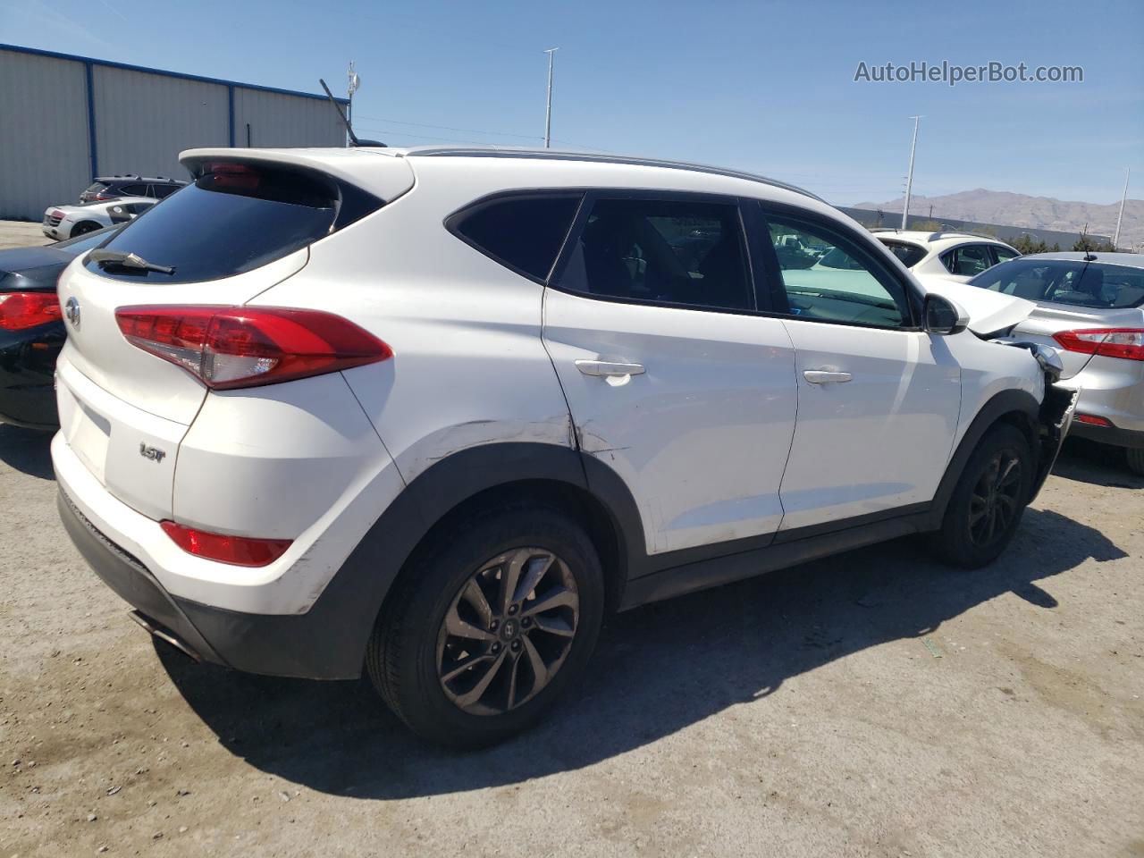 2016 Hyundai Tucson Limited White vin: KM8J33A2XGU042395