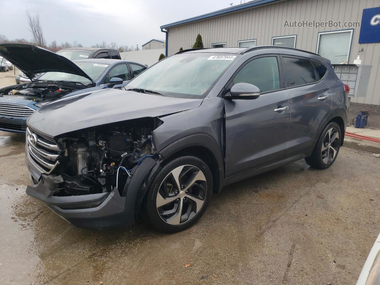 2016 Hyundai Tucson Limited Gray vin: KM8J33A2XGU058225