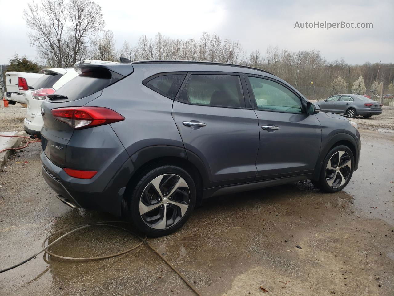 2016 Hyundai Tucson Limited Gray vin: KM8J33A2XGU058225