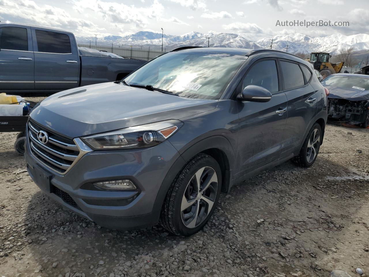 2016 Hyundai Tucson Limited Silver vin: KM8J33A2XGU151066