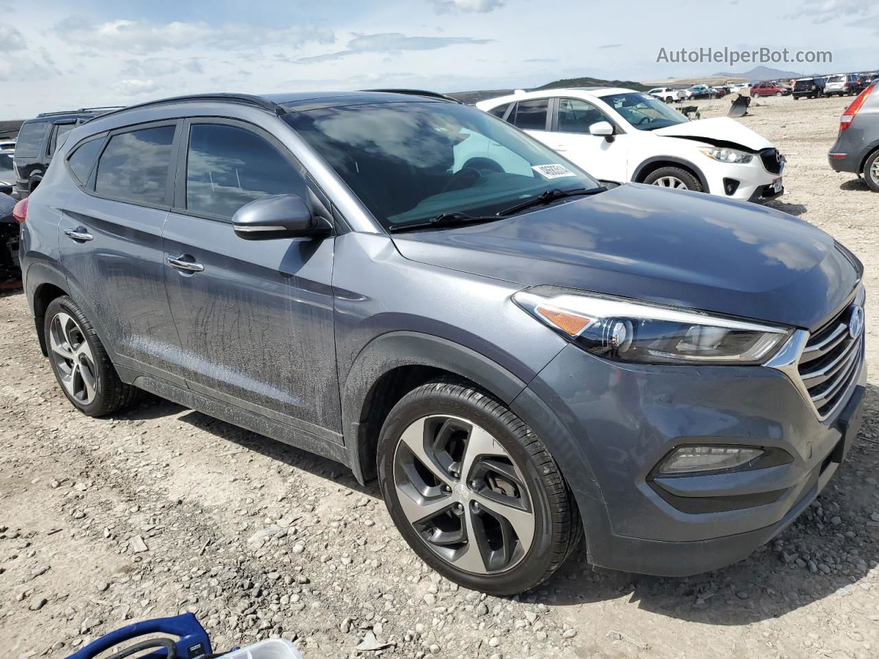 2016 Hyundai Tucson Limited Silver vin: KM8J33A2XGU151066