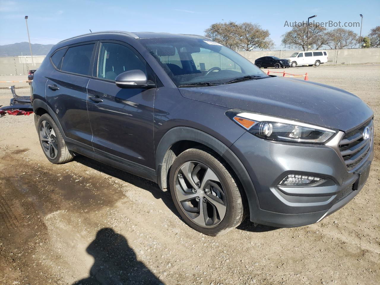 2016 Hyundai Tucson Limited Gray vin: KM8J33A2XGU248137