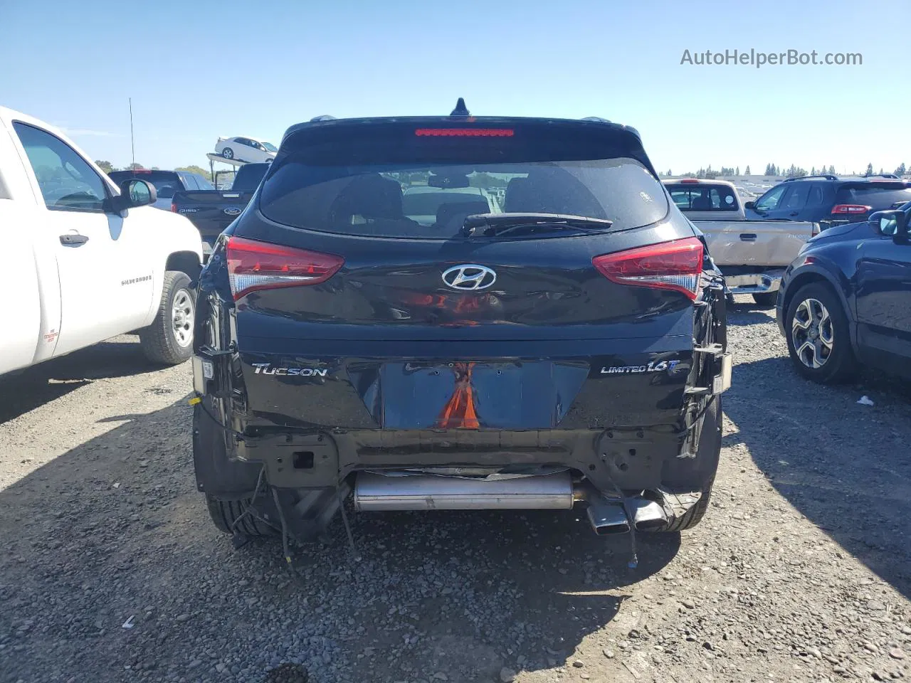 2016 Hyundai Tucson Limited Black vin: KM8J33A2XGU260322