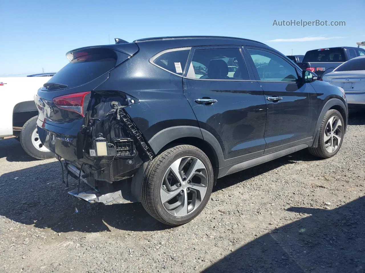 2016 Hyundai Tucson Limited Black vin: KM8J33A2XGU260322