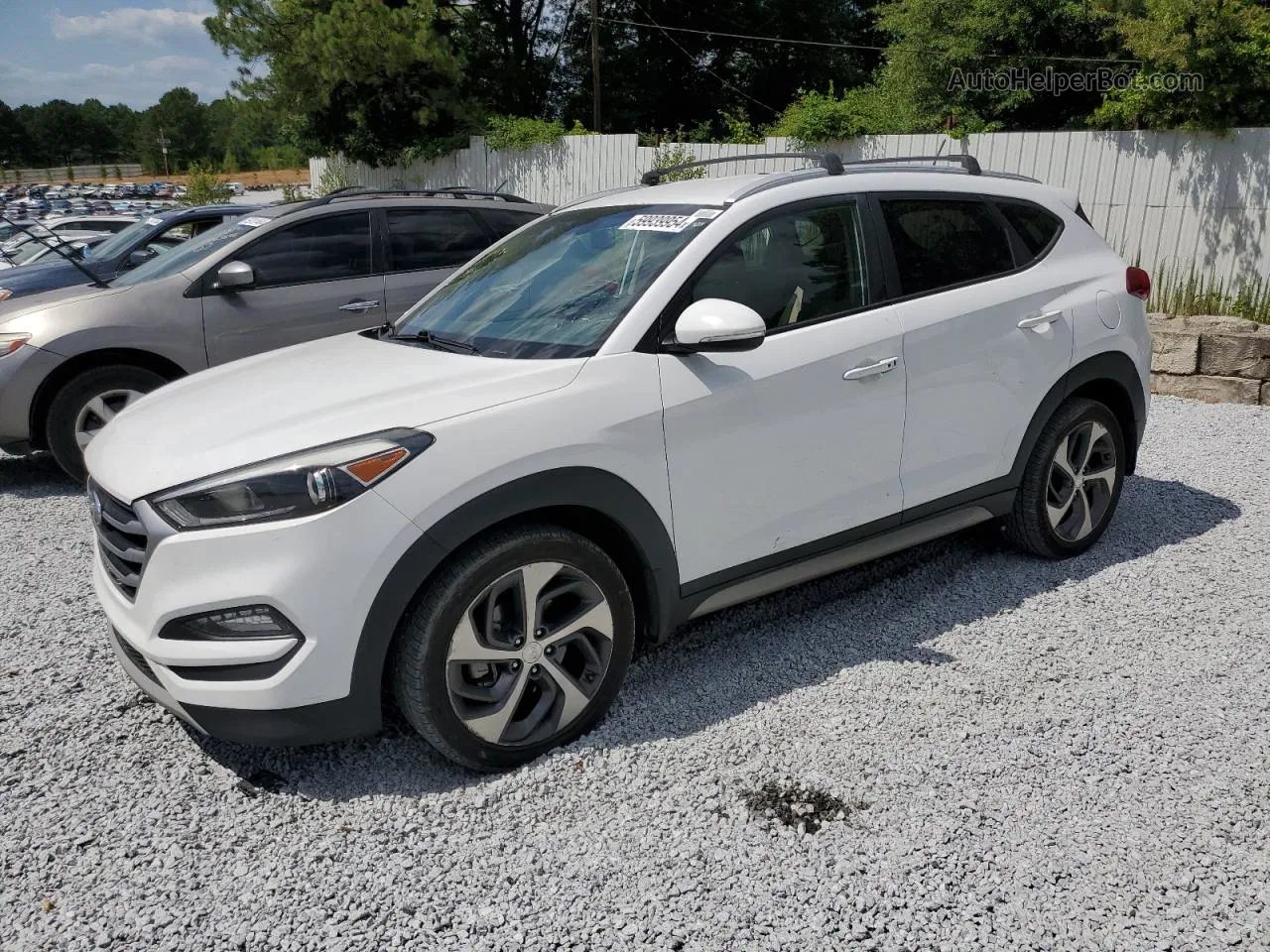 2017 Hyundai Tucson Limited White vin: KM8J33A2XHU290745