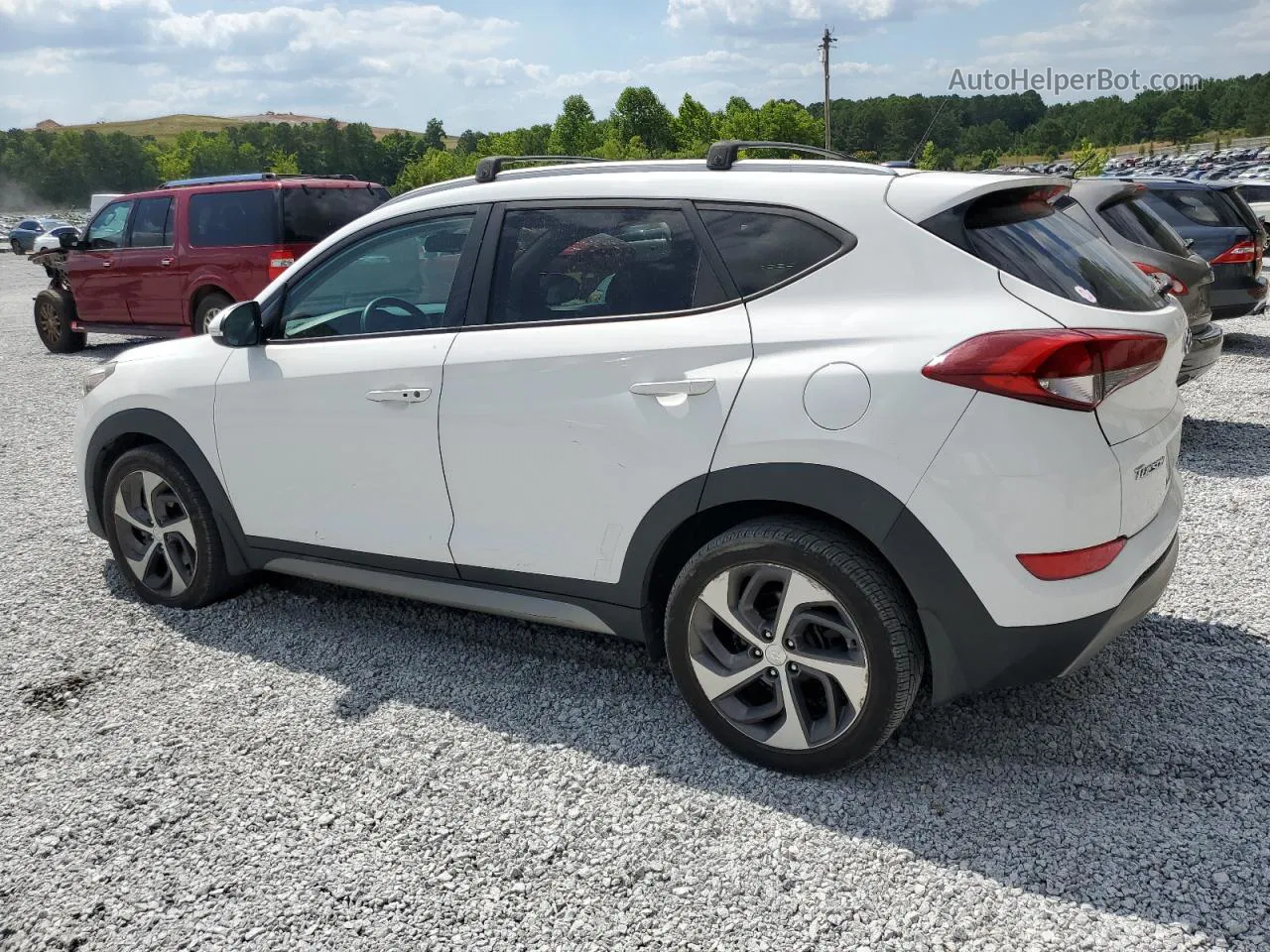 2017 Hyundai Tucson Limited White vin: KM8J33A2XHU290745