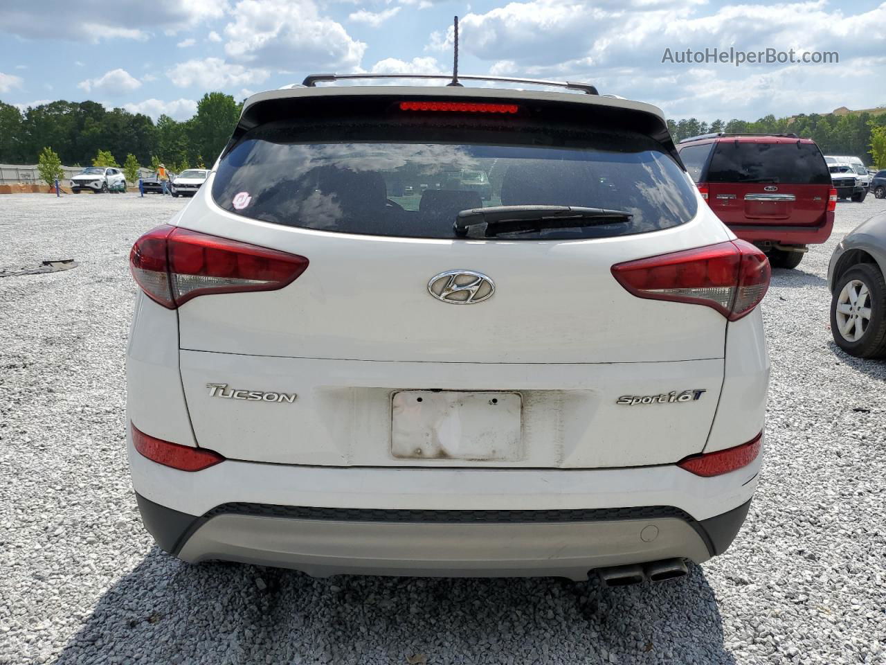 2017 Hyundai Tucson Limited White vin: KM8J33A2XHU290745