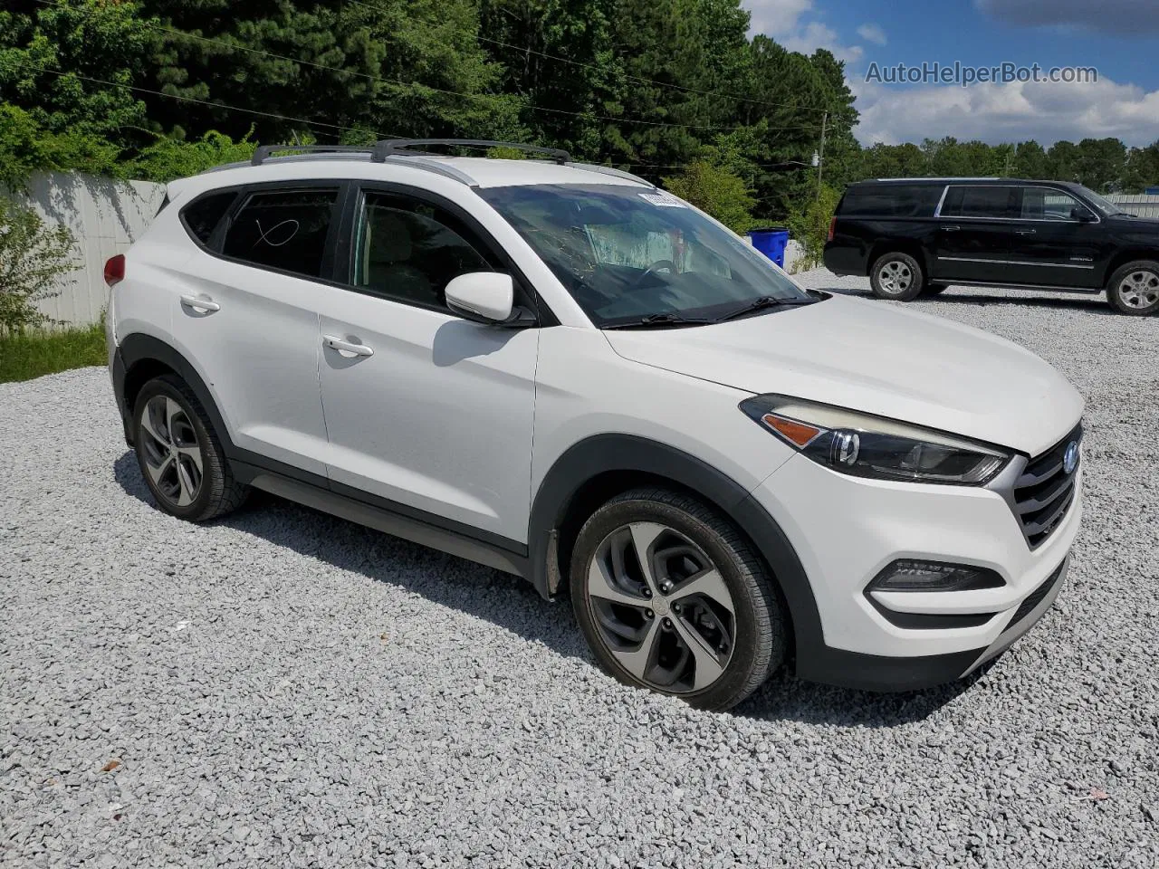 2017 Hyundai Tucson Limited White vin: KM8J33A2XHU290745