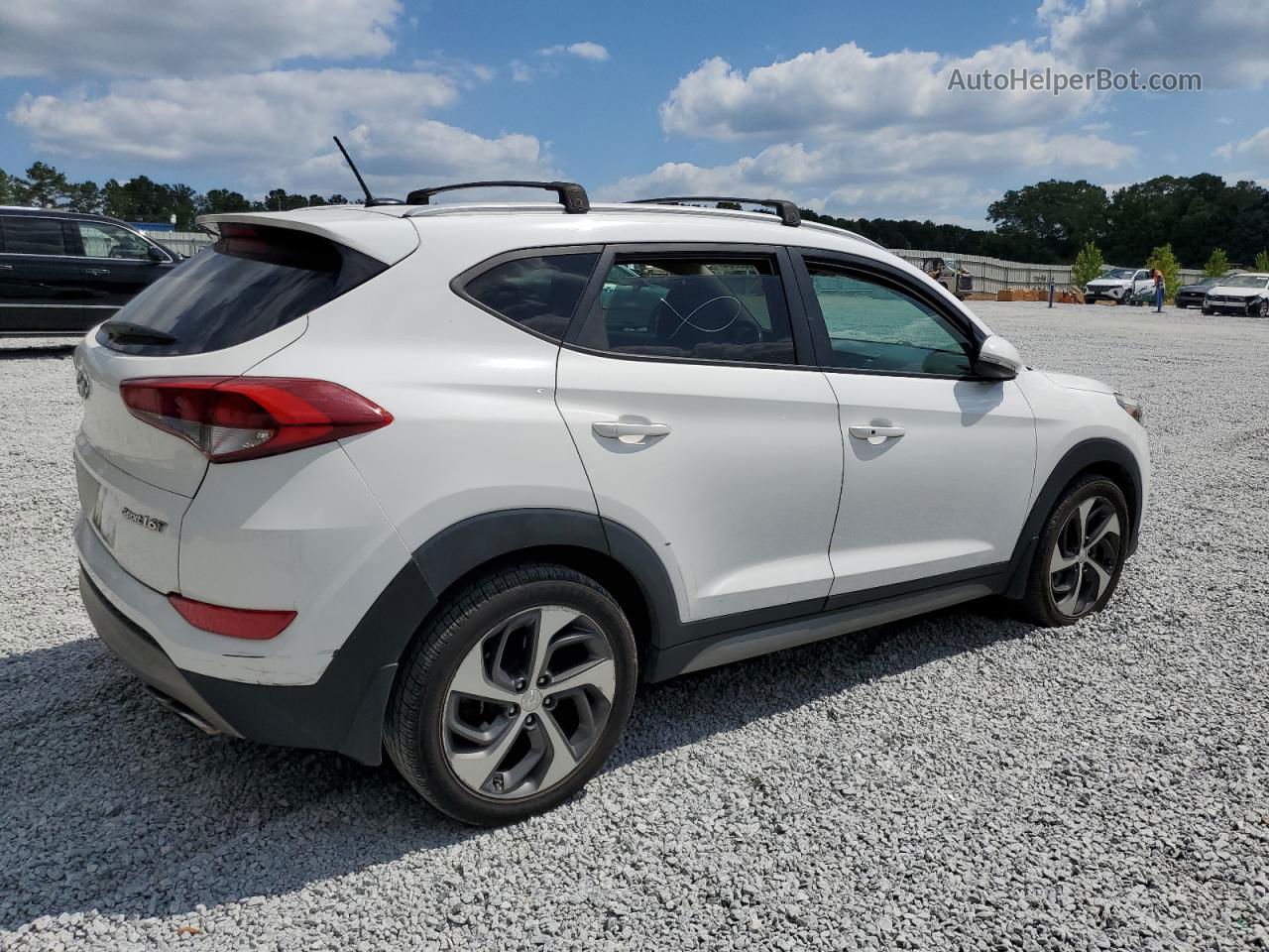 2017 Hyundai Tucson Limited White vin: KM8J33A2XHU290745