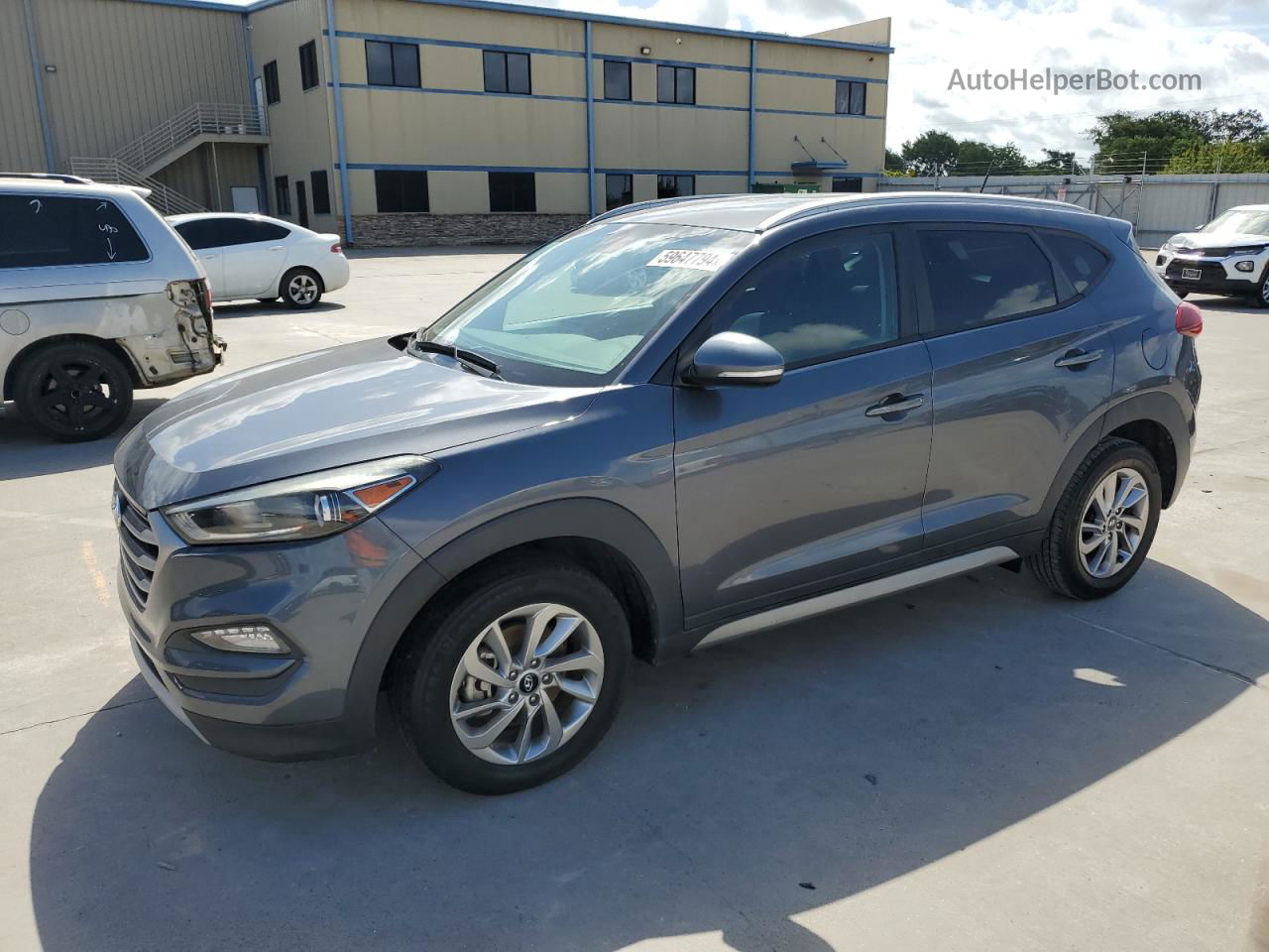 2017 Hyundai Tucson Limited Серый vin: KM8J33A2XHU358980