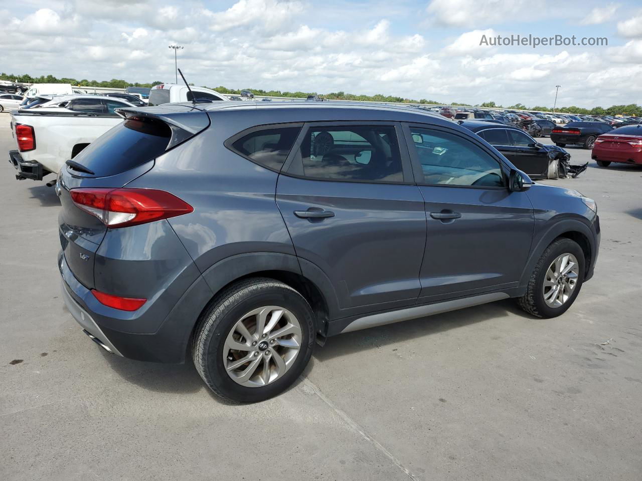 2017 Hyundai Tucson Limited Серый vin: KM8J33A2XHU358980